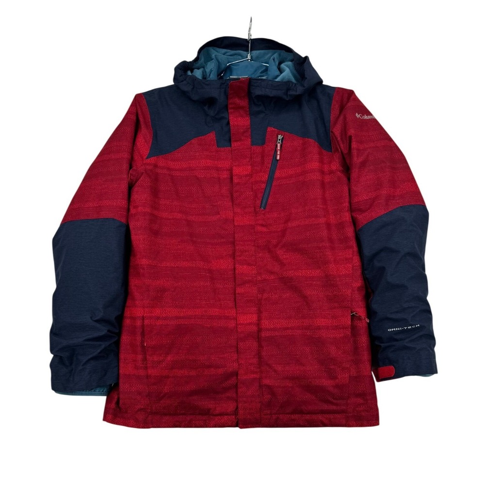 Columbia Whirlibird II Interchange 3-in-1 Jacket Boys XL 18/20 Red Omni-Tech